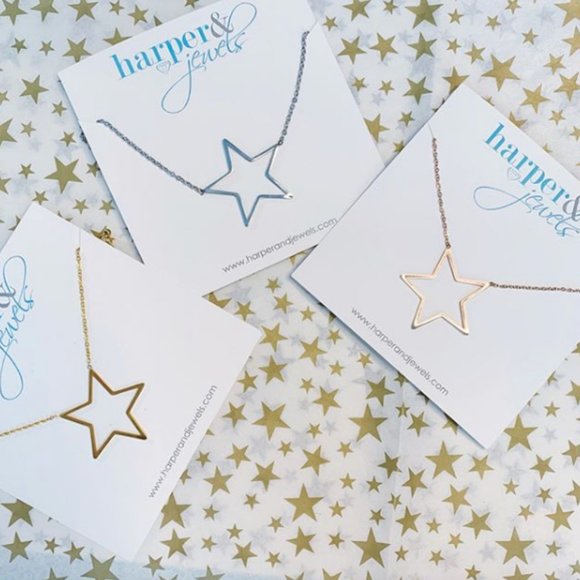 Stars Hollow Necklace - Rose Gold - Picture 4 of 6